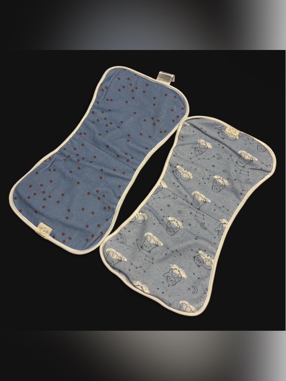 Keababies Organic & Muslin Burp Cloth 2 Piece Baby Burp Cloths